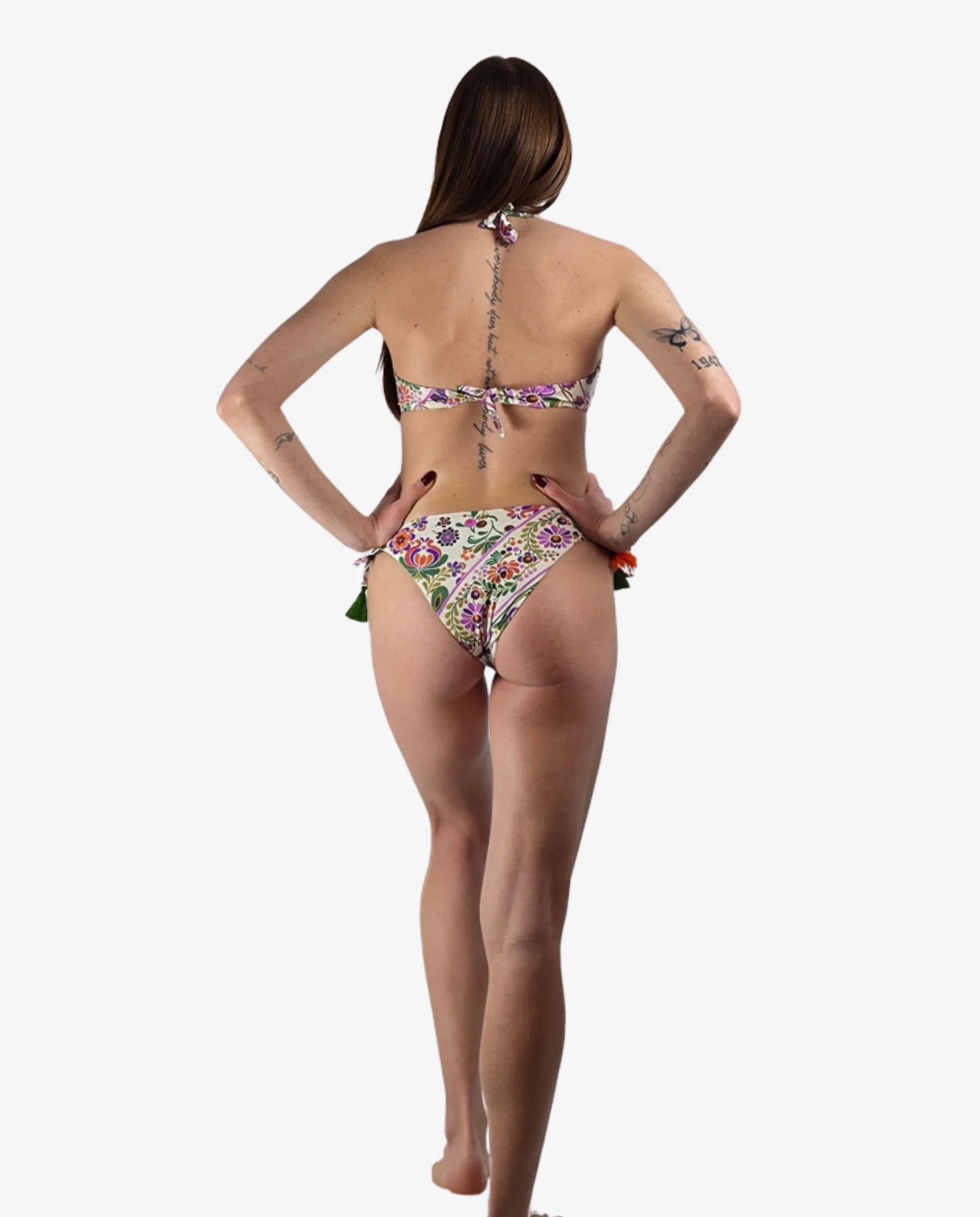 Bikini Vela Miss Bikini Fantasia Fiori Bianco