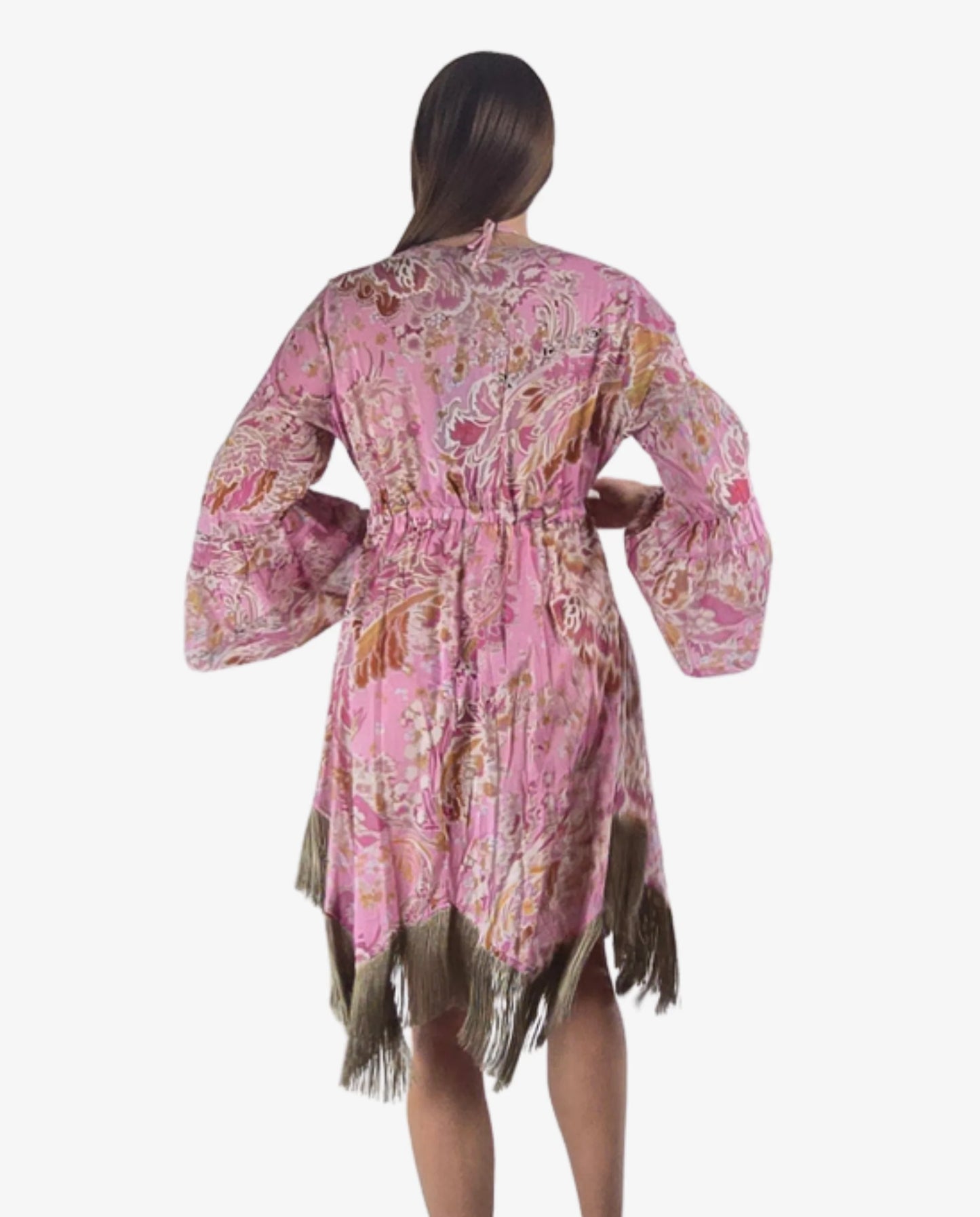 Kimono Corto Miss Bikini Fantasia Rosa