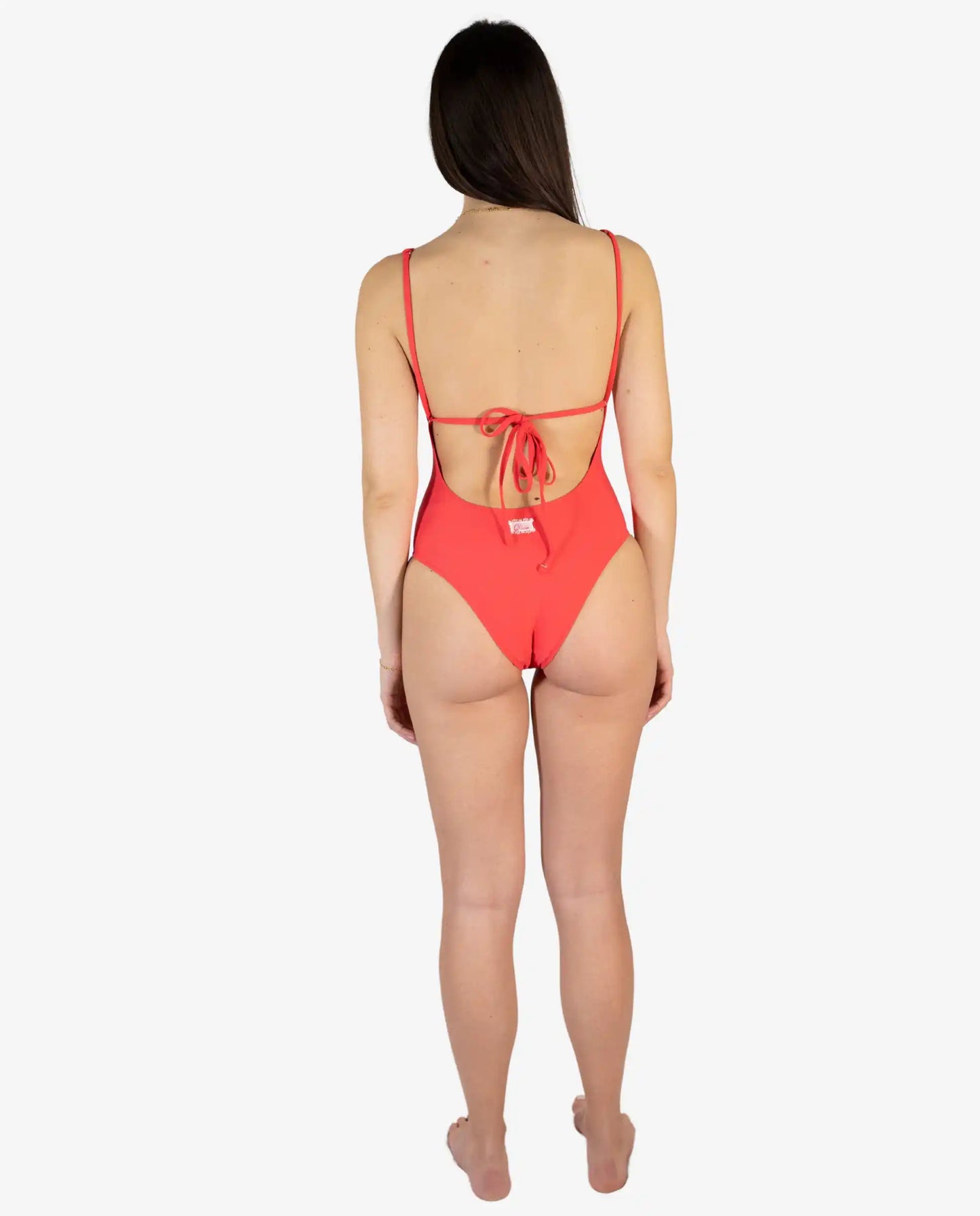 Costume Intero Rosso Vibrante - Olivia Pink