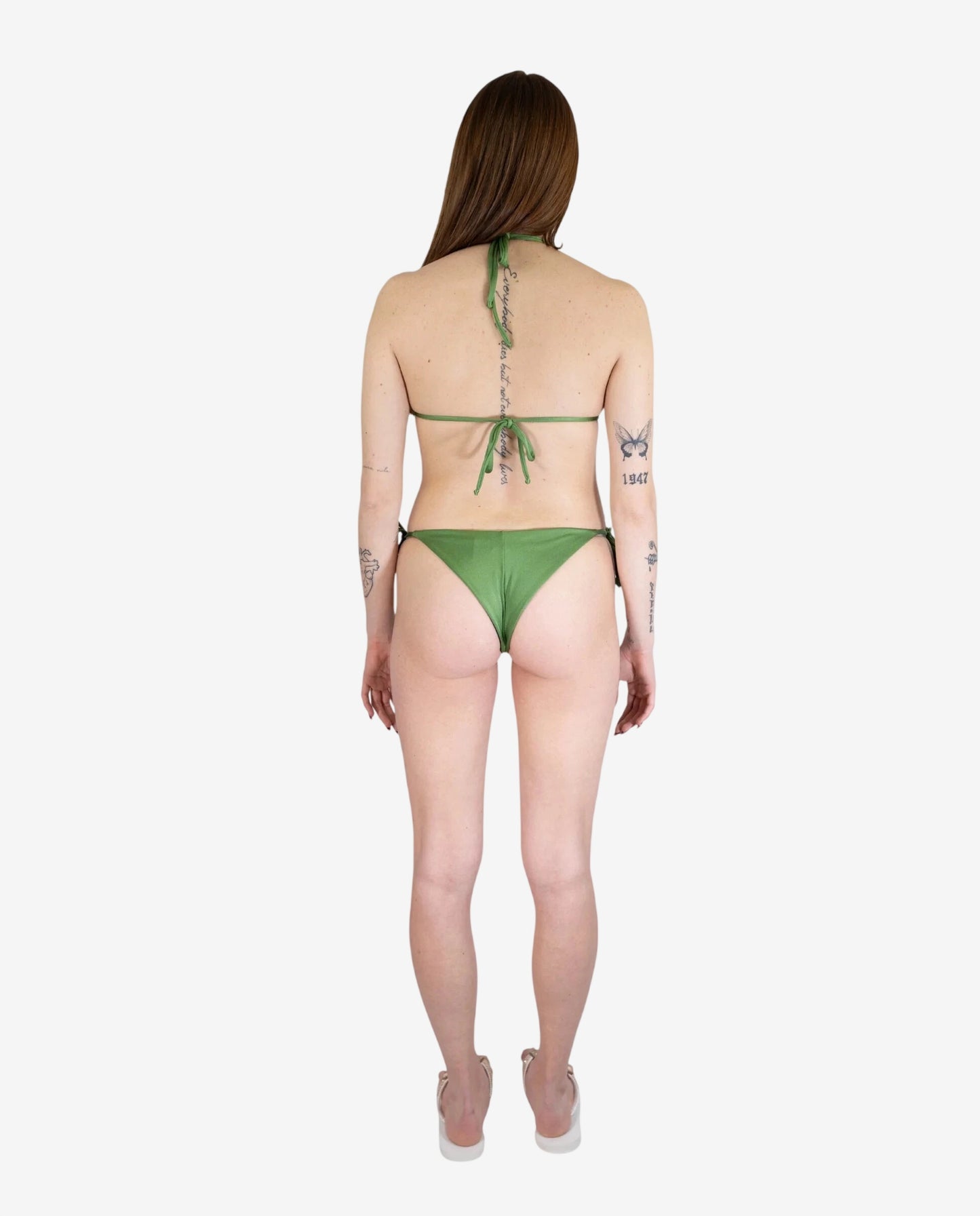 Bikini Triangolo Verde con Accessorio – Otro Amor