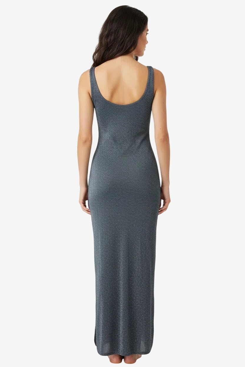 Abito Lungo Blu Lurex – Otro Amor