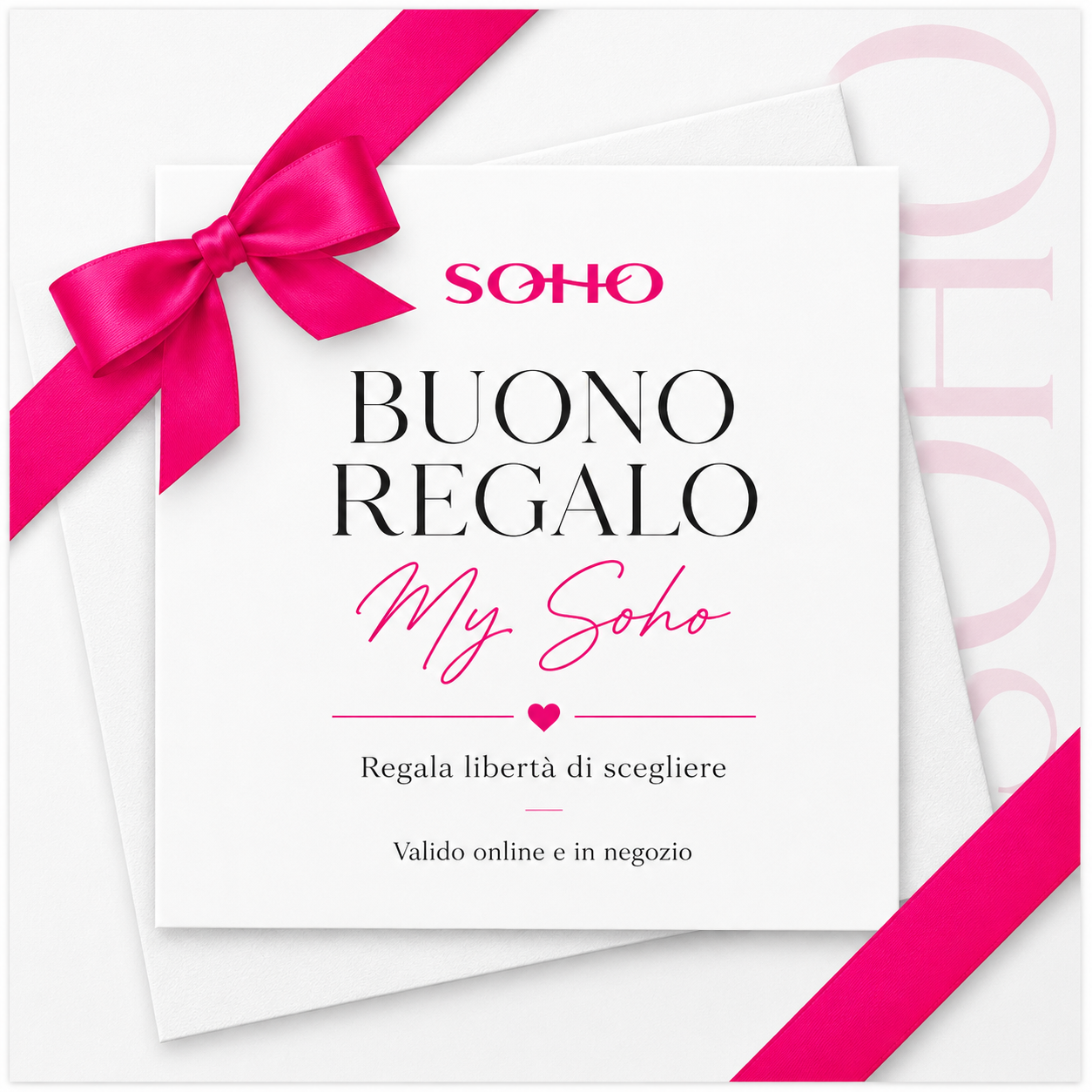Buono regalo My Soho da regalare per un'esperienza di shopping su misura.