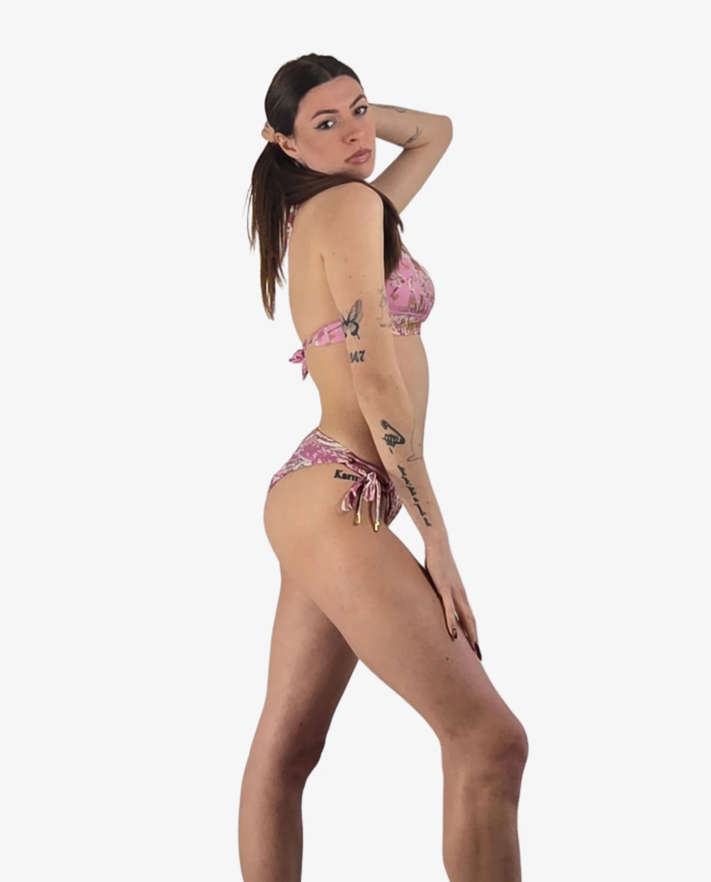 Bikini Triangolone Miss Bikini Fantasia Rosa