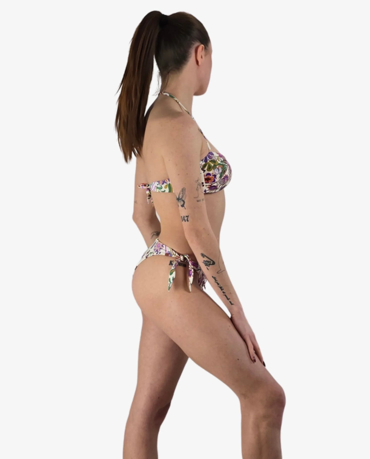 Bikini Fascia Miss Bikini Fantasia Fiori Bianco e Giallo