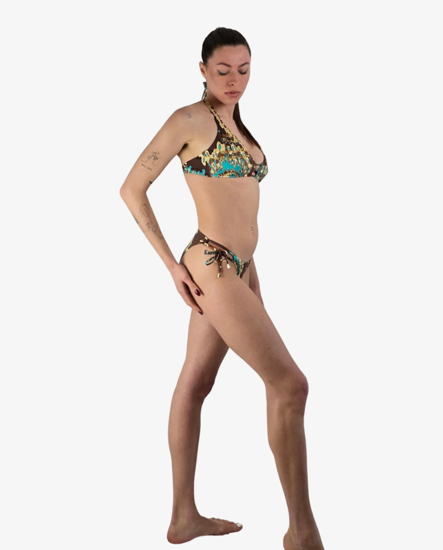 Bikini Vela Miss Bikini Fantasia Moro e Turchese