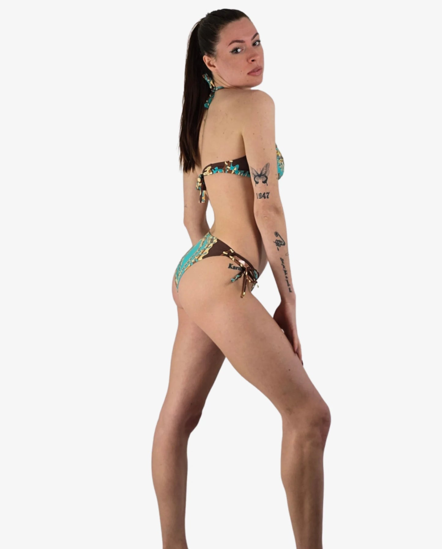 Bikini Vela Miss Bikini Fantasia Moro e Turchese