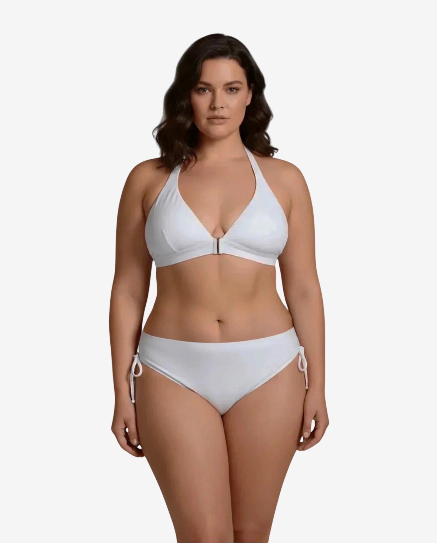 Bikini Triangolone Donna Roidal Bianco Fiocchi Mare