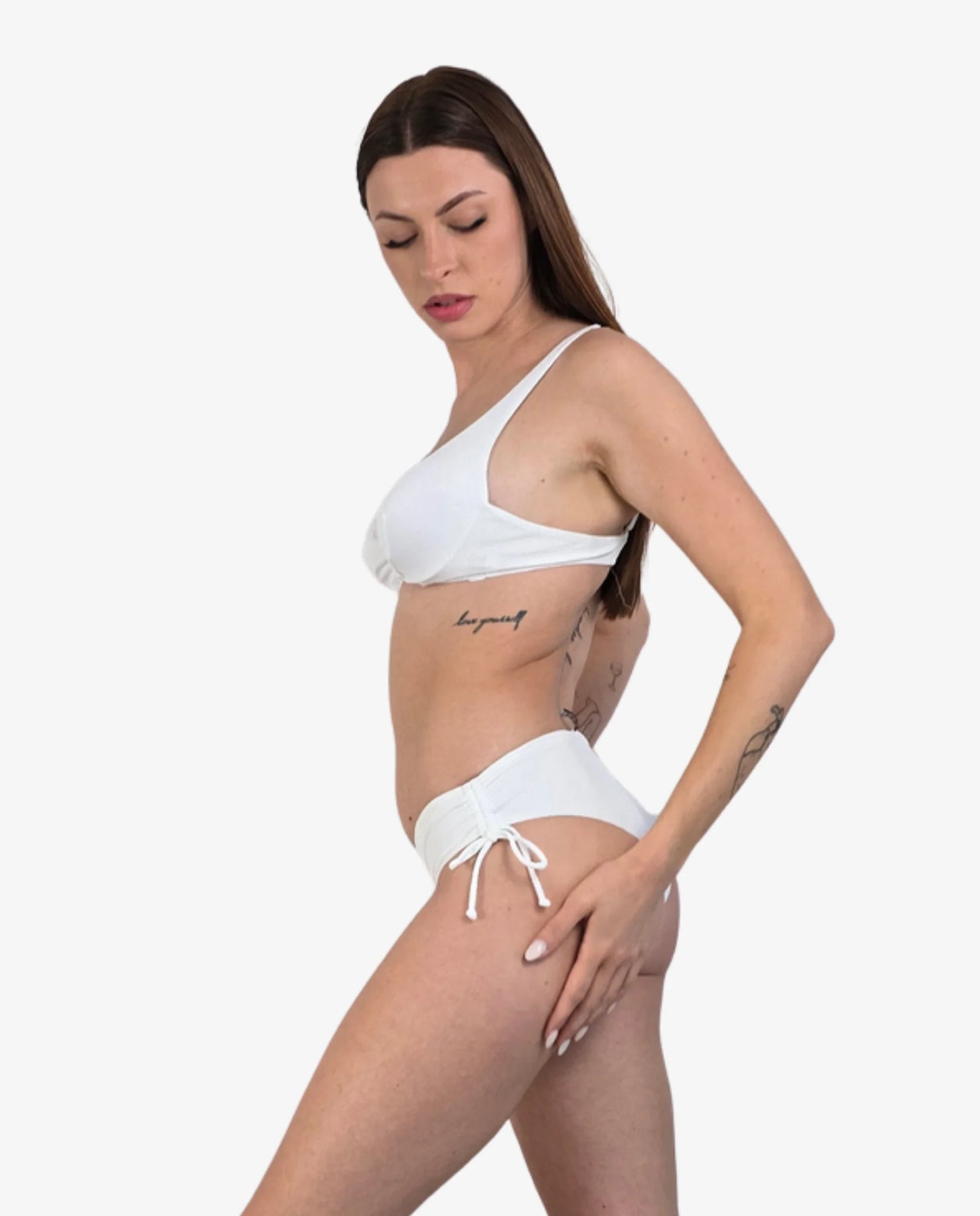 Bikini Bralette con Ferretto Bianco Nido d’Ape — Marina Abagnale