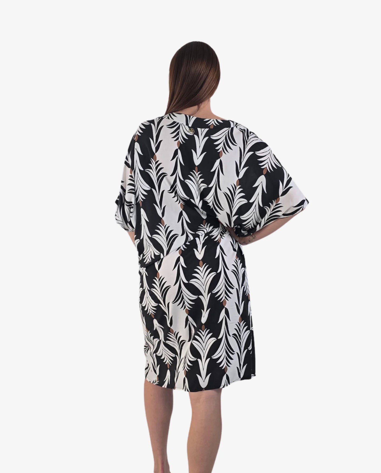 Kaftan Corto Stampa Sterlizia Nera – IU