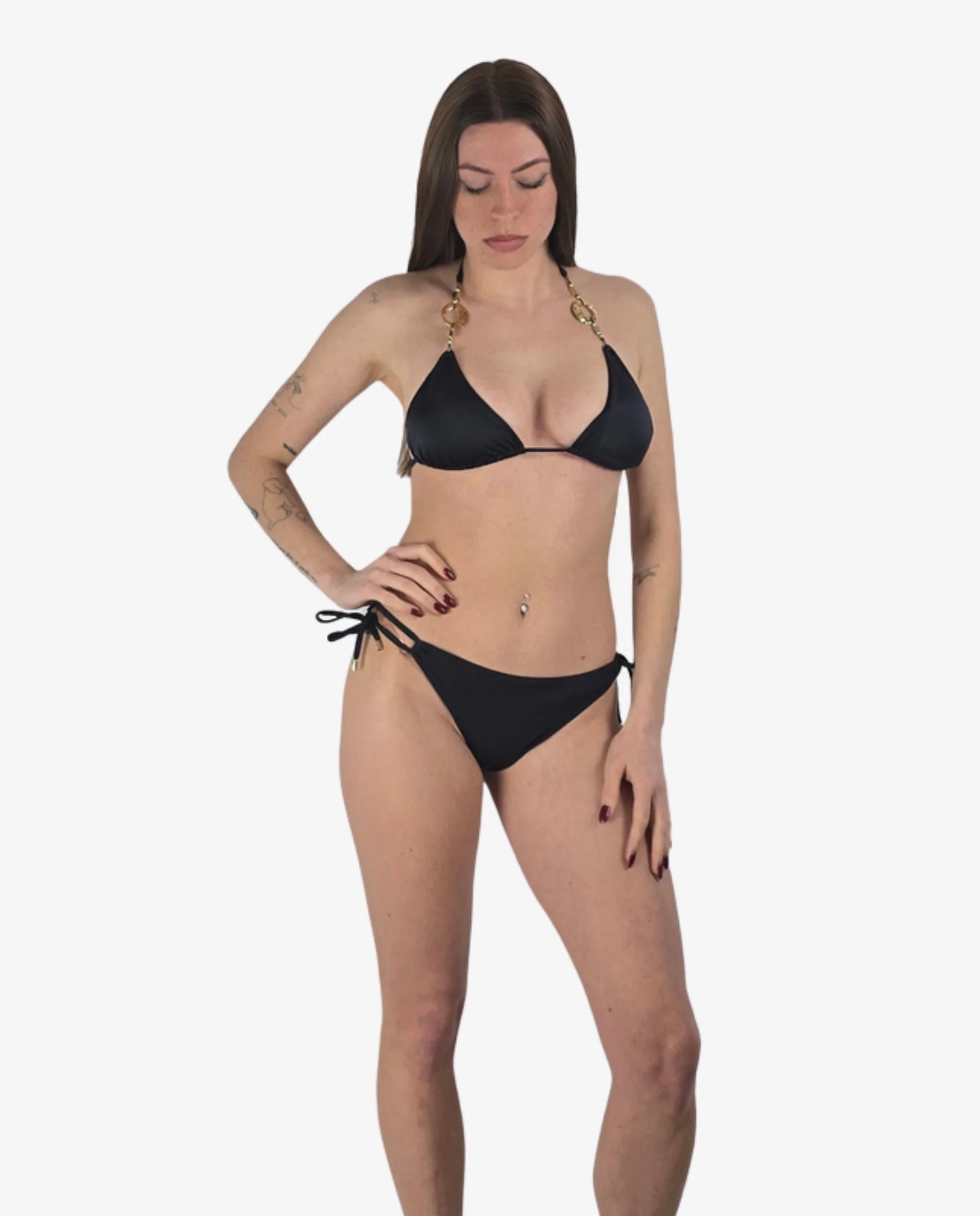 Bikini Triangolo Miss Bikini Bianco e Nero
