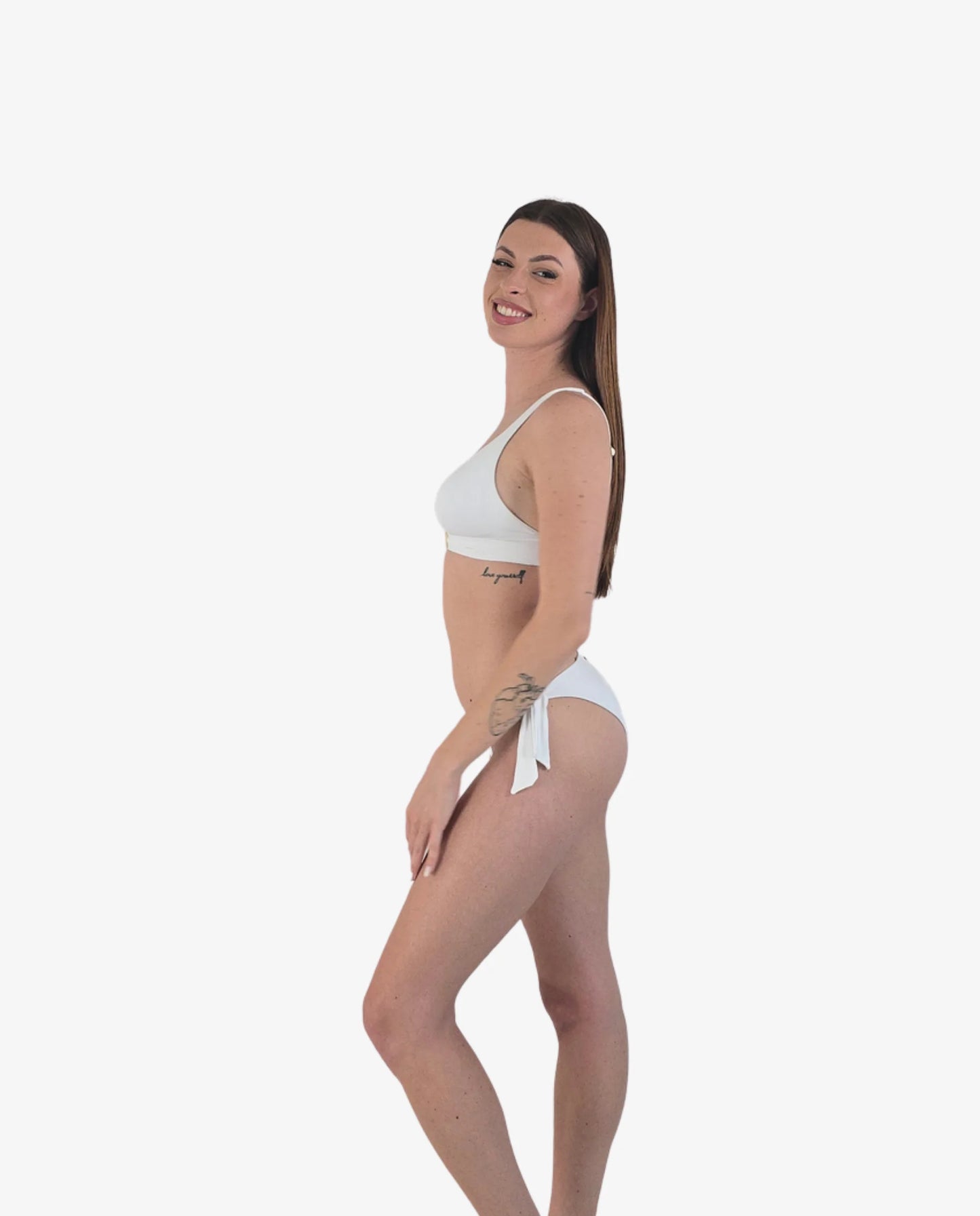 Bikini Triangolone Bianco/Rosso – Genius