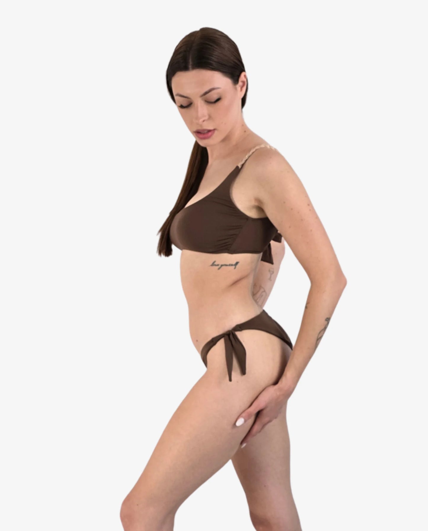 Bikini Monospalla Marrone Cioccolato — Vista Mare