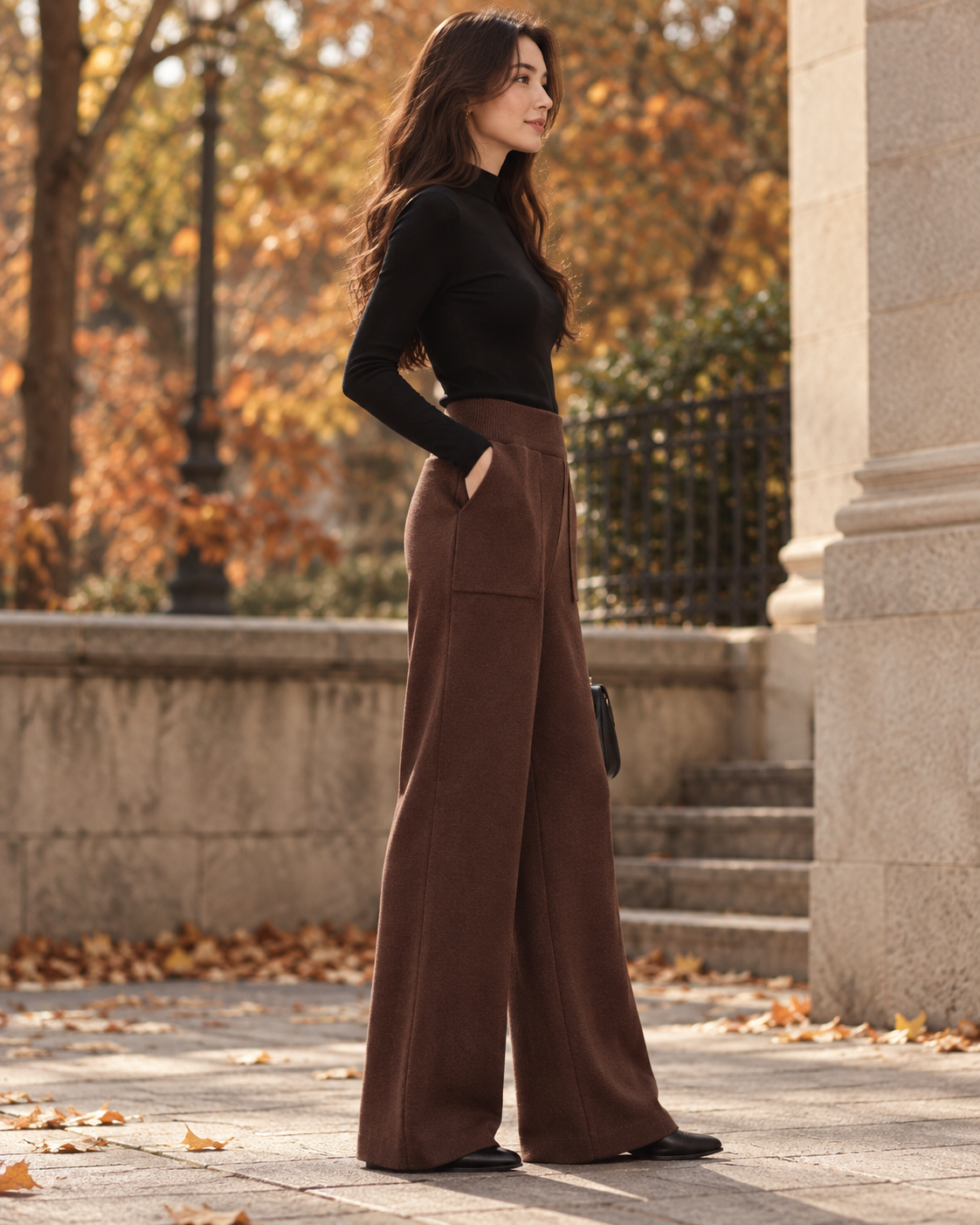 Pantalone Marrone Iconique
