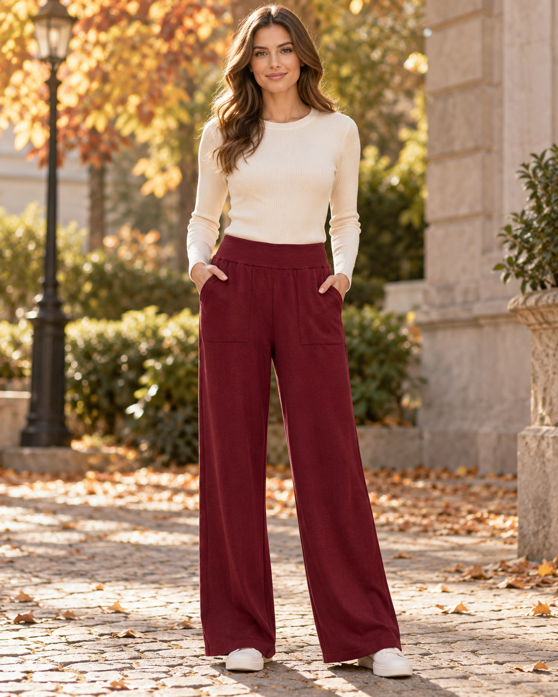 Pantalone Borgogna Maglia Iconique