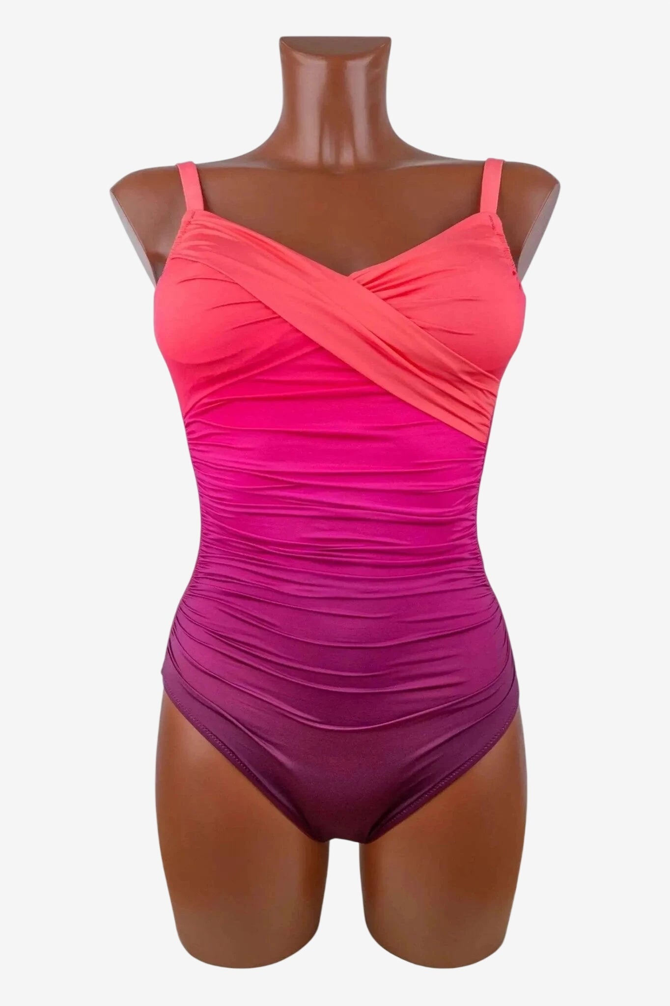 Costume intero Roidal con ferretto, caratterizzato da un design sfumato e drappeggiato.