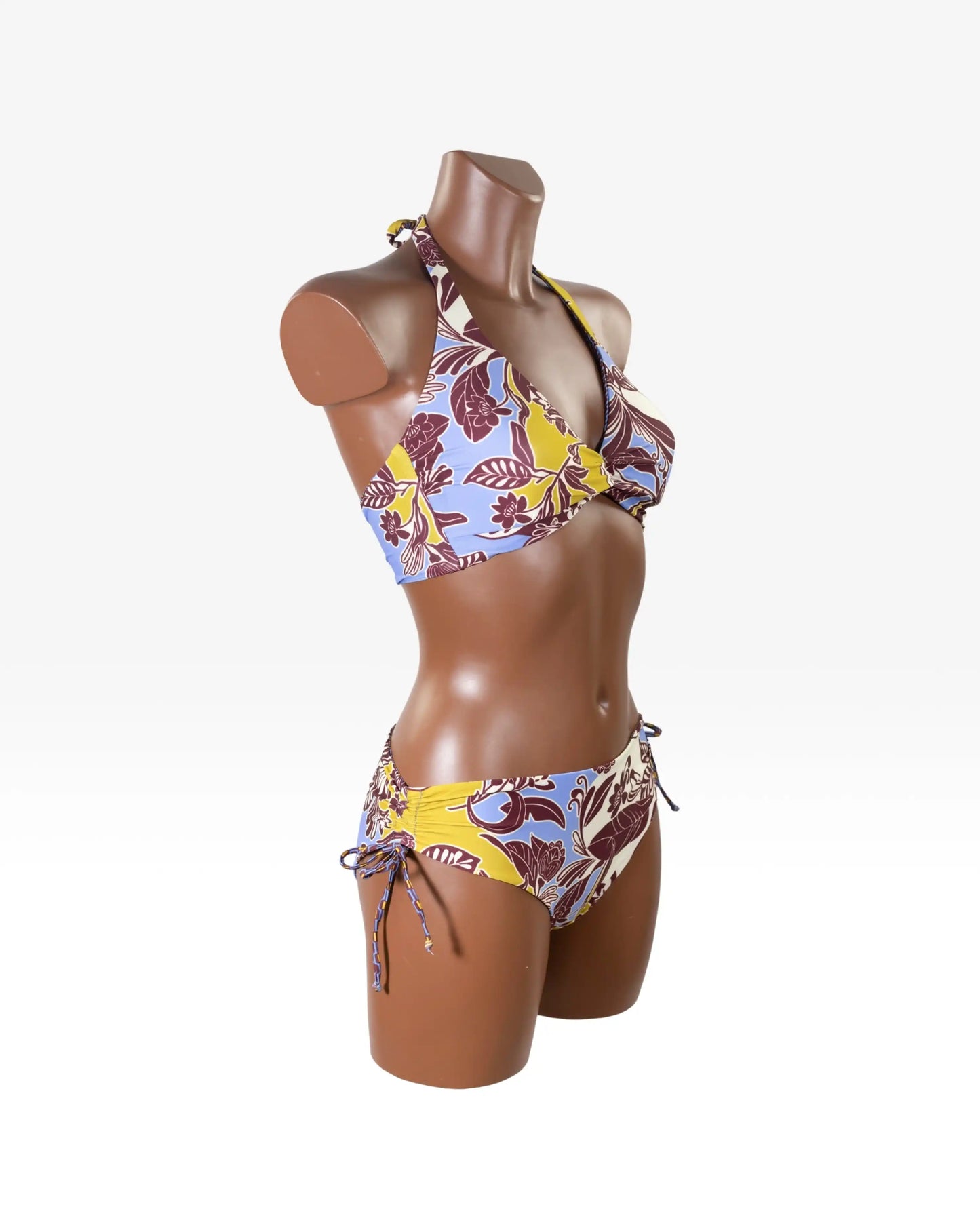 Bikini Triangolo Grande Stampa Barocca Multicolor