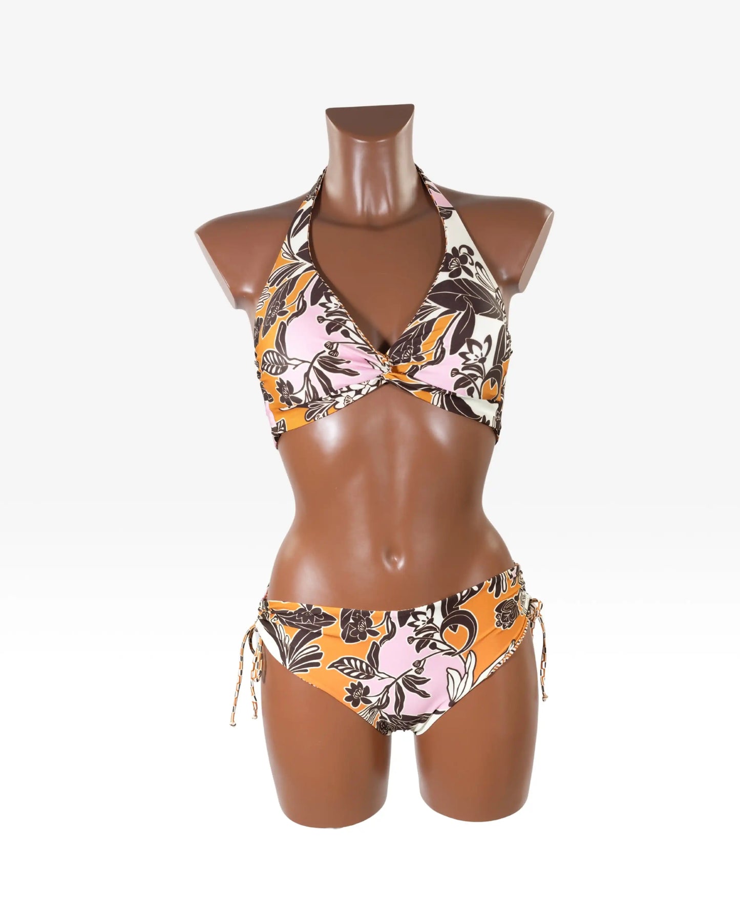 Bikini Triangolo Grande Stampa Barocca Multicolor