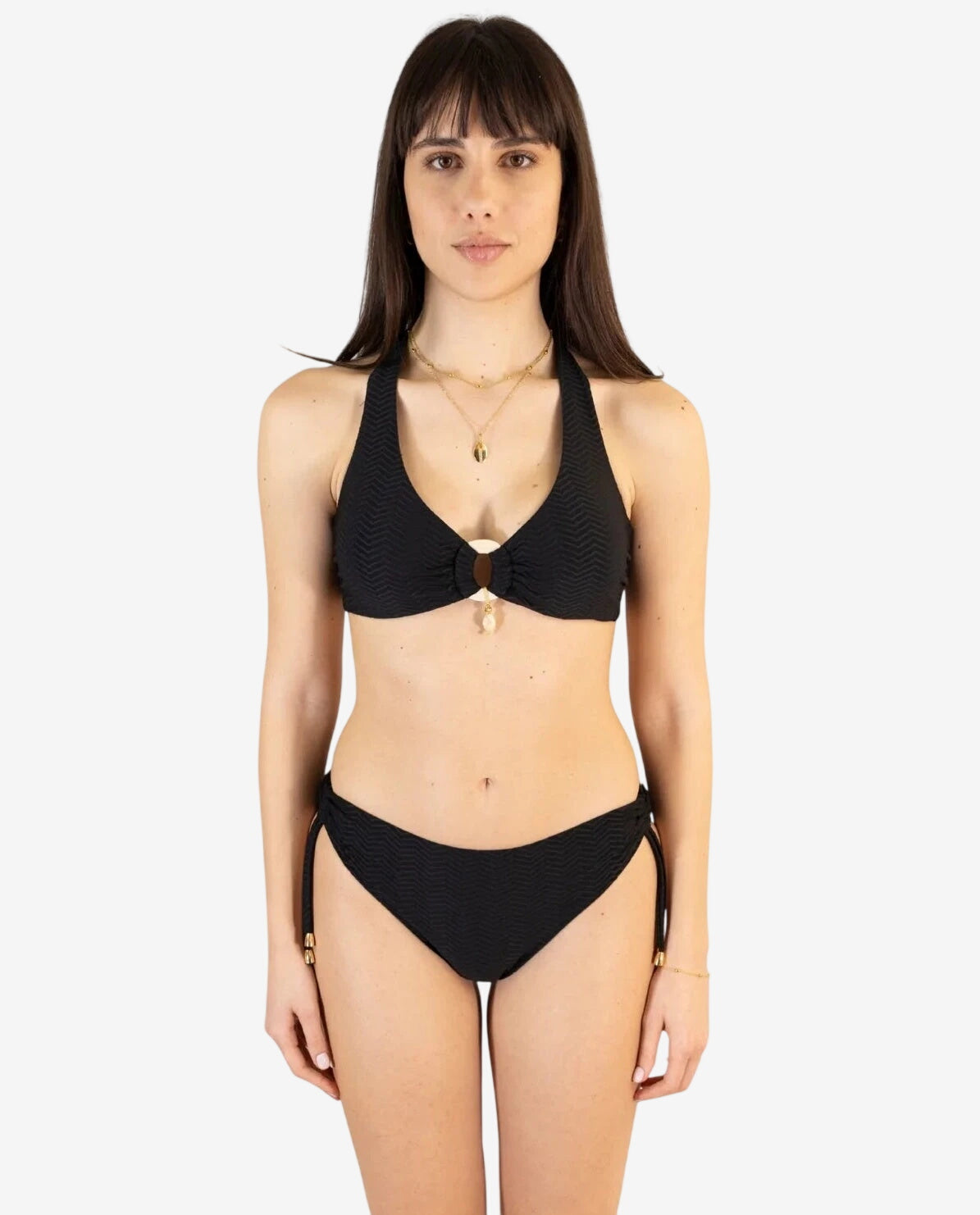 Bikini Vela Operato Nero/Avorio – Genius