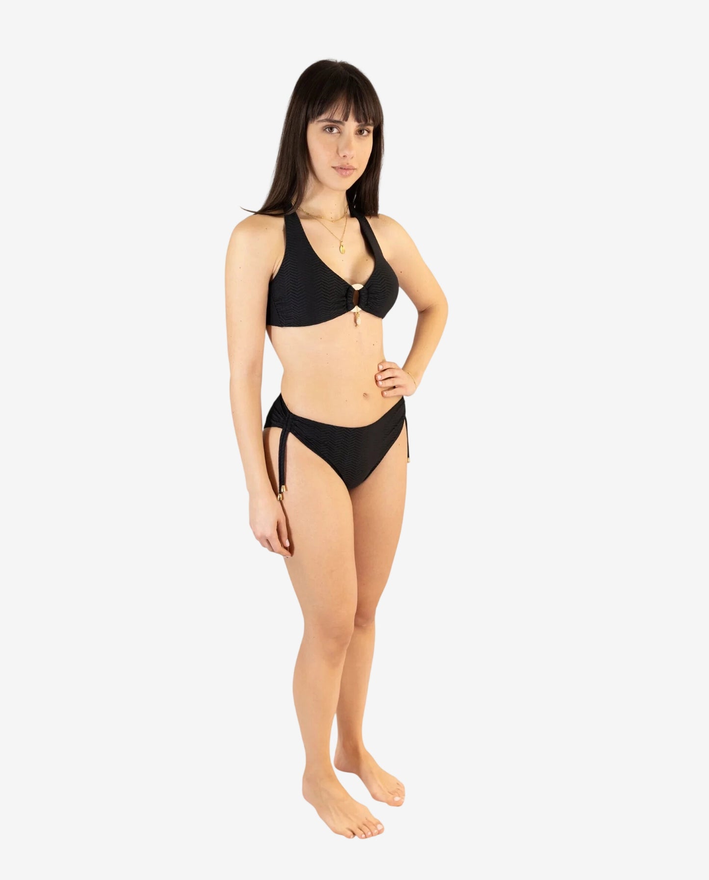 Bikini Vela Operato Nero/Avorio – Genius