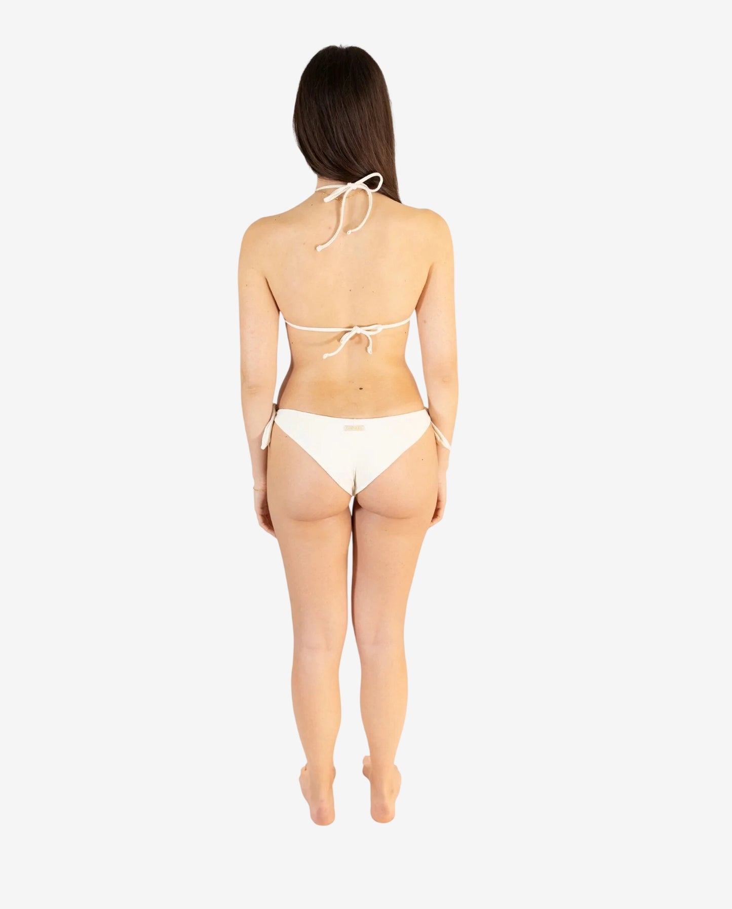 Bikini Triangolo Operato Nero/Avorio – Genius