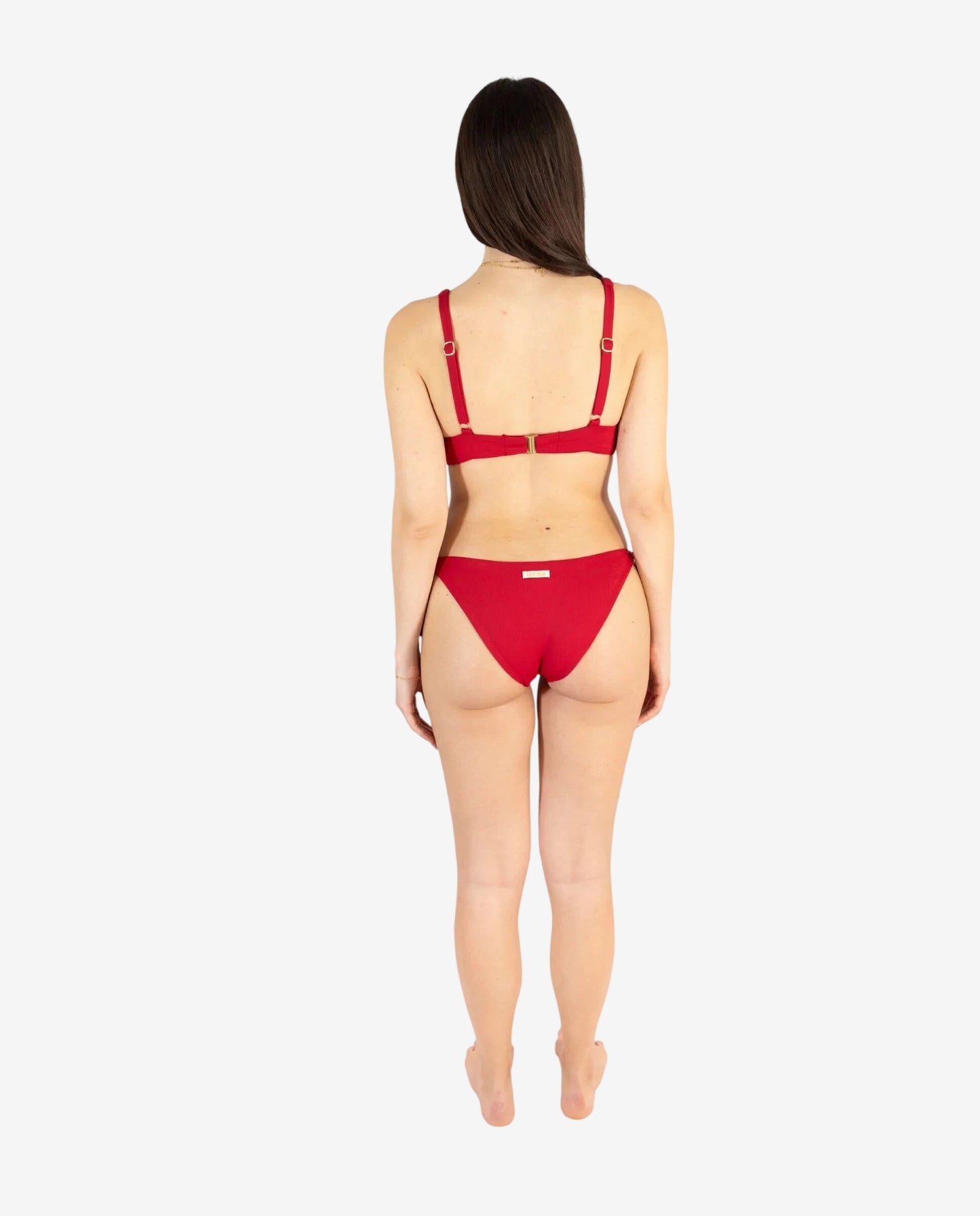 Bikini Triangolone Bianco/Rosso – Genius