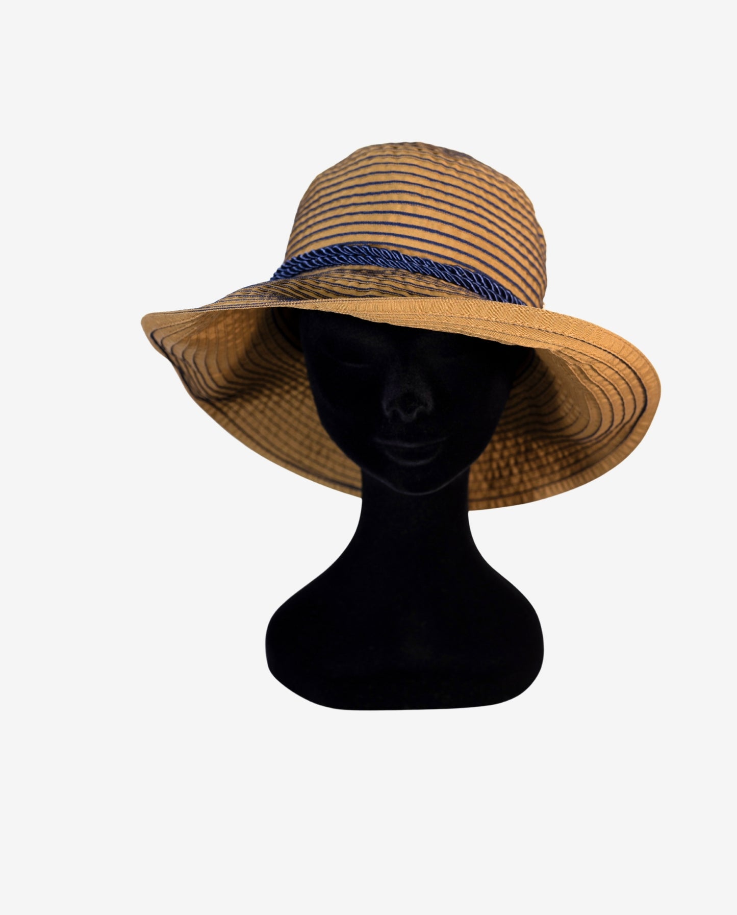 Cappello Bucket Nocciola Blu Navy - Iconique