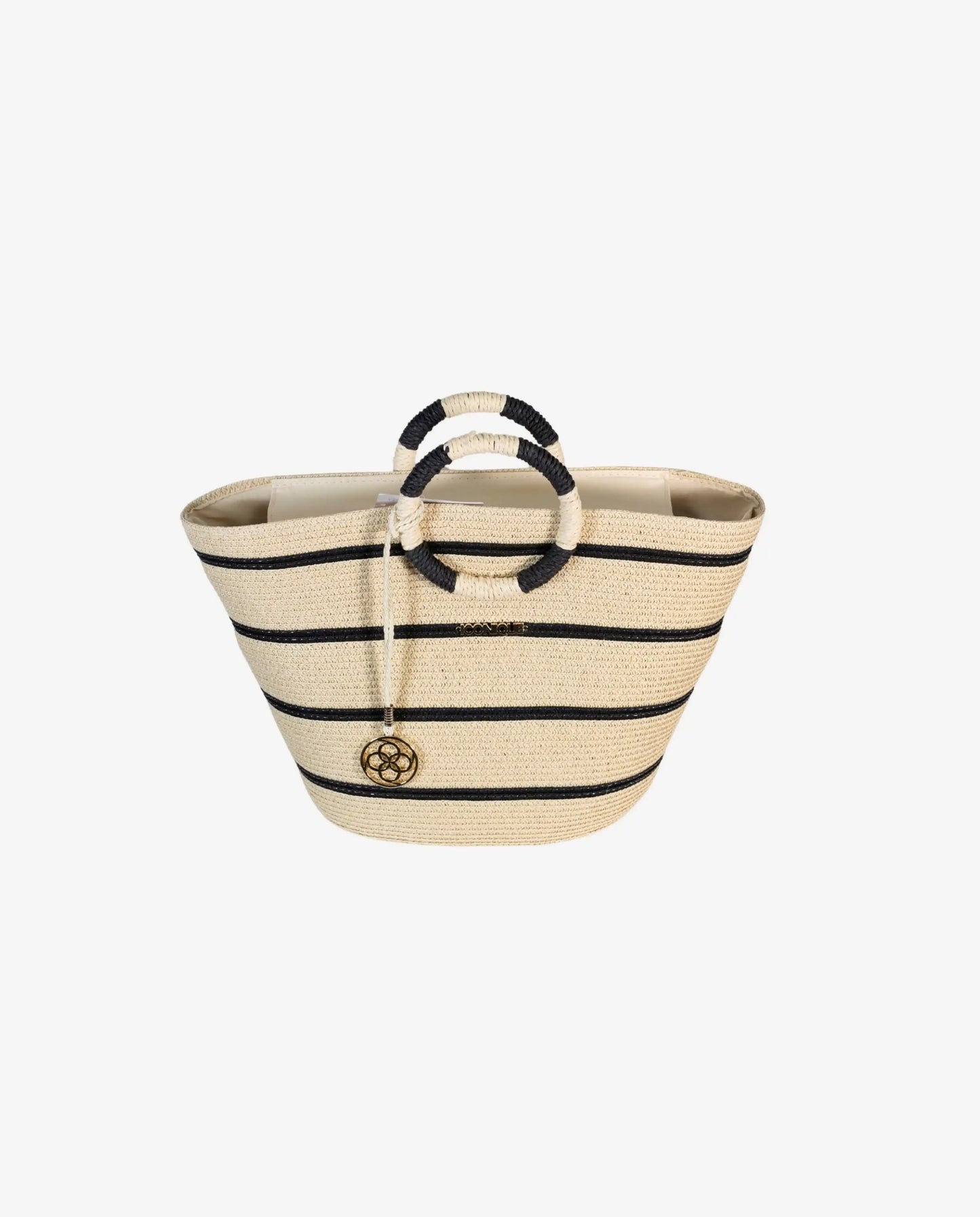 Borsa da Spiaggia Riga Nera - Iconique