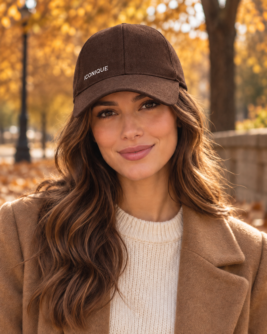 Cappello con visiera marrone Iconique