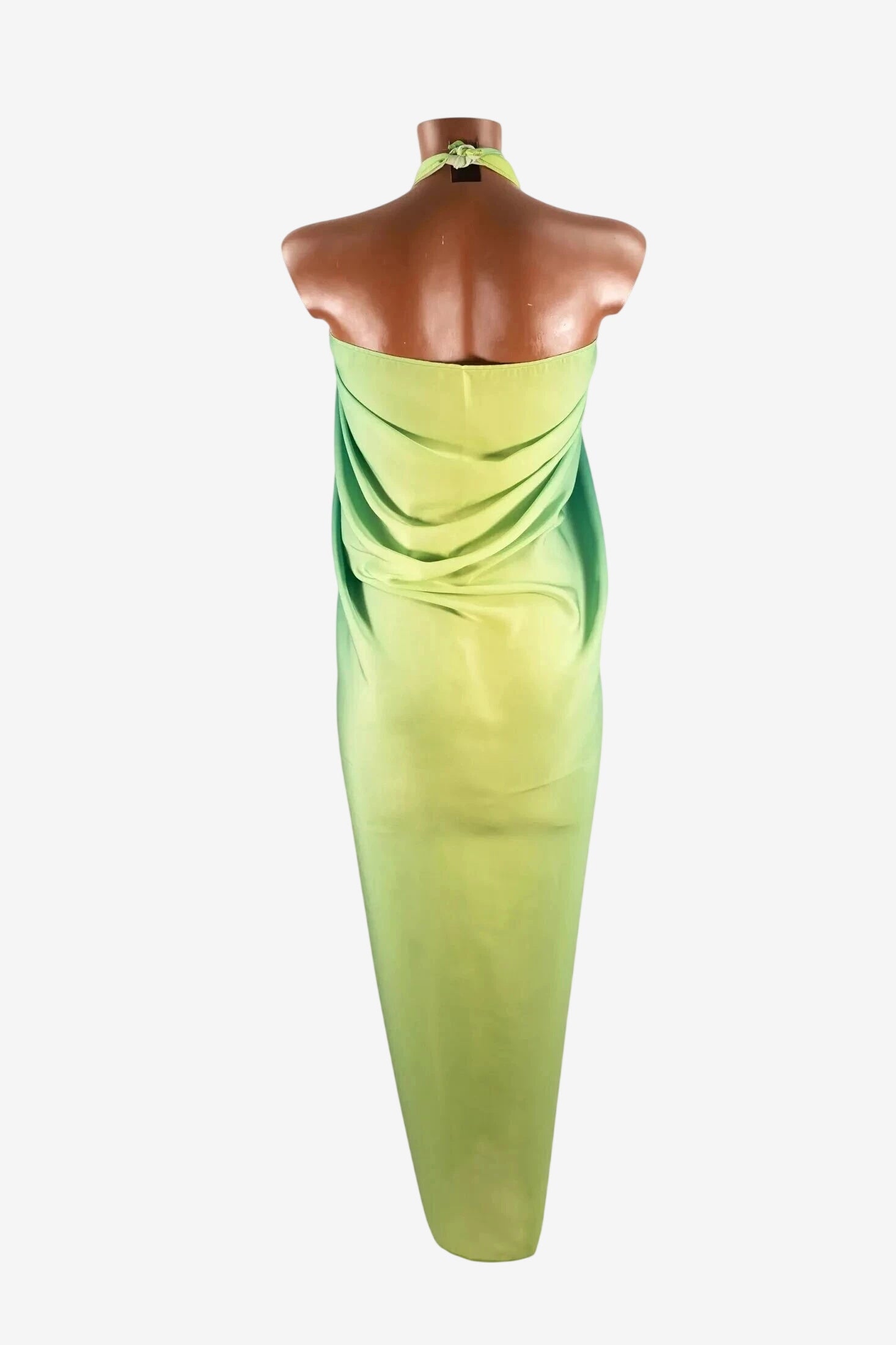 Pareo donna Marette con elegante effetto sfumato lime ombré.