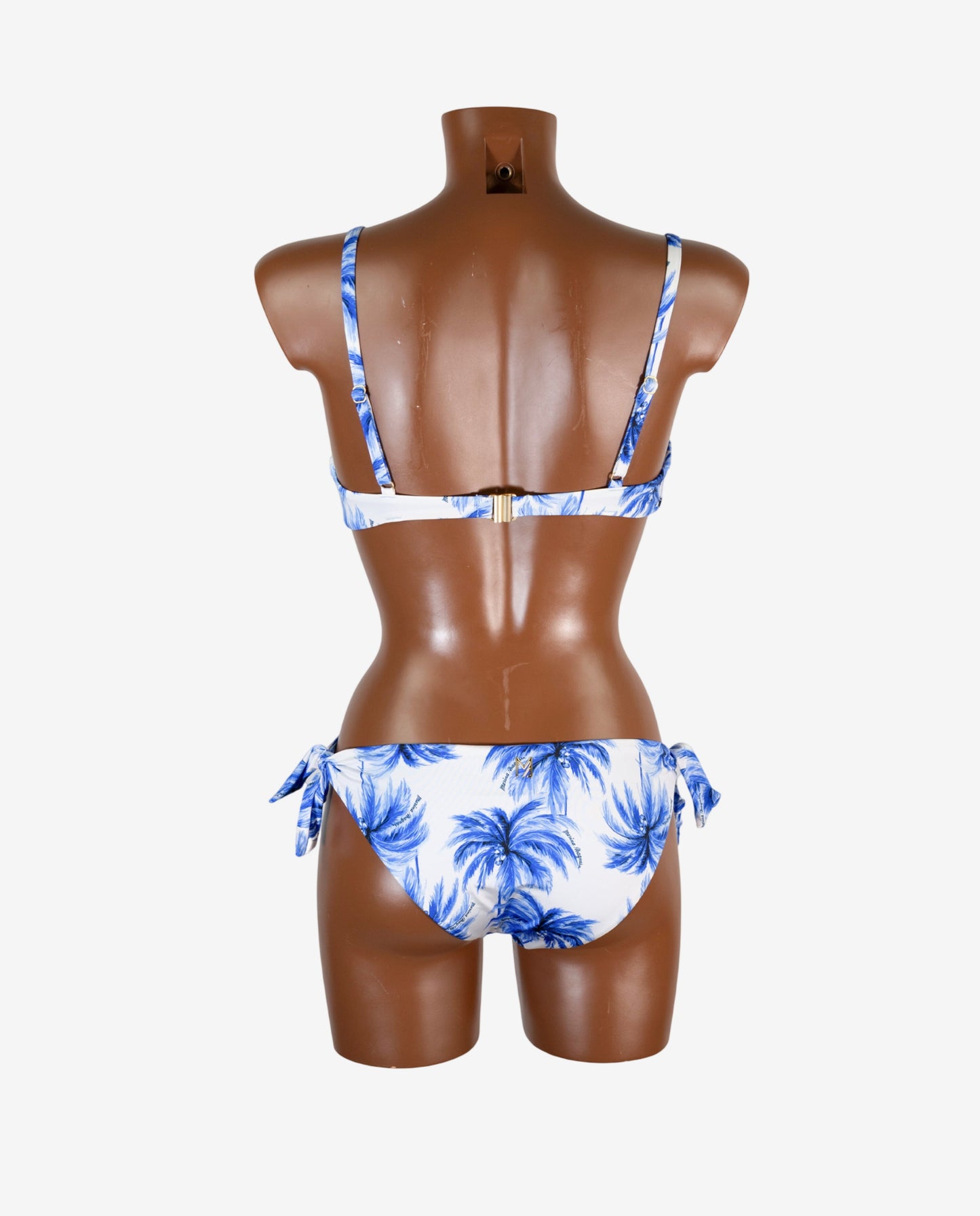 Bikini Bralette Fantasia Palme Azzurra Acquerello — Marina Abagnale