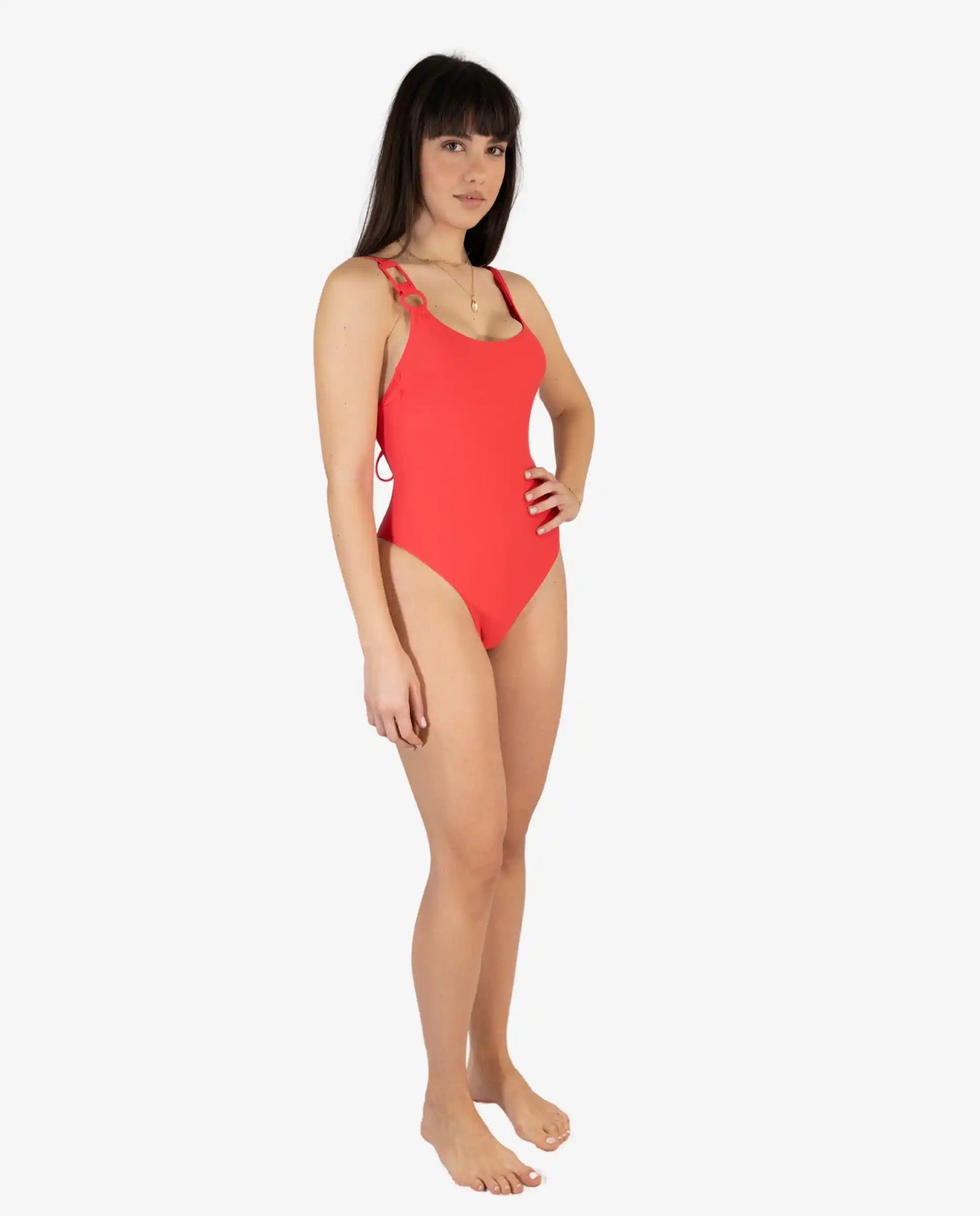 Costume Intero Rosso Vibrante - Olivia Pink
