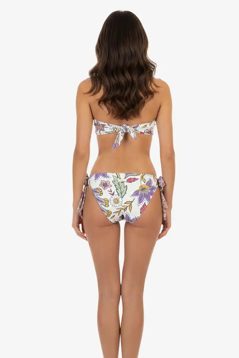 Bikini Fascia Fiori Yogurt - Vista Retro