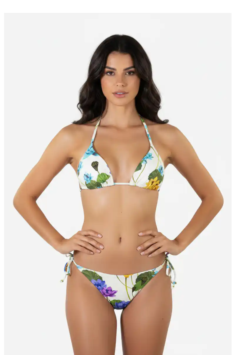 Bikini loto avorio fronte