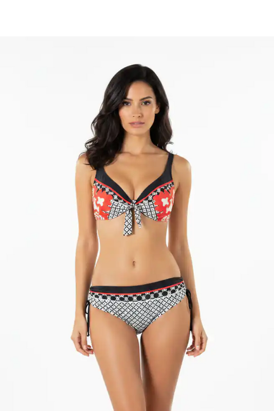 Bikini Rosso/Nero - Vista Frontale