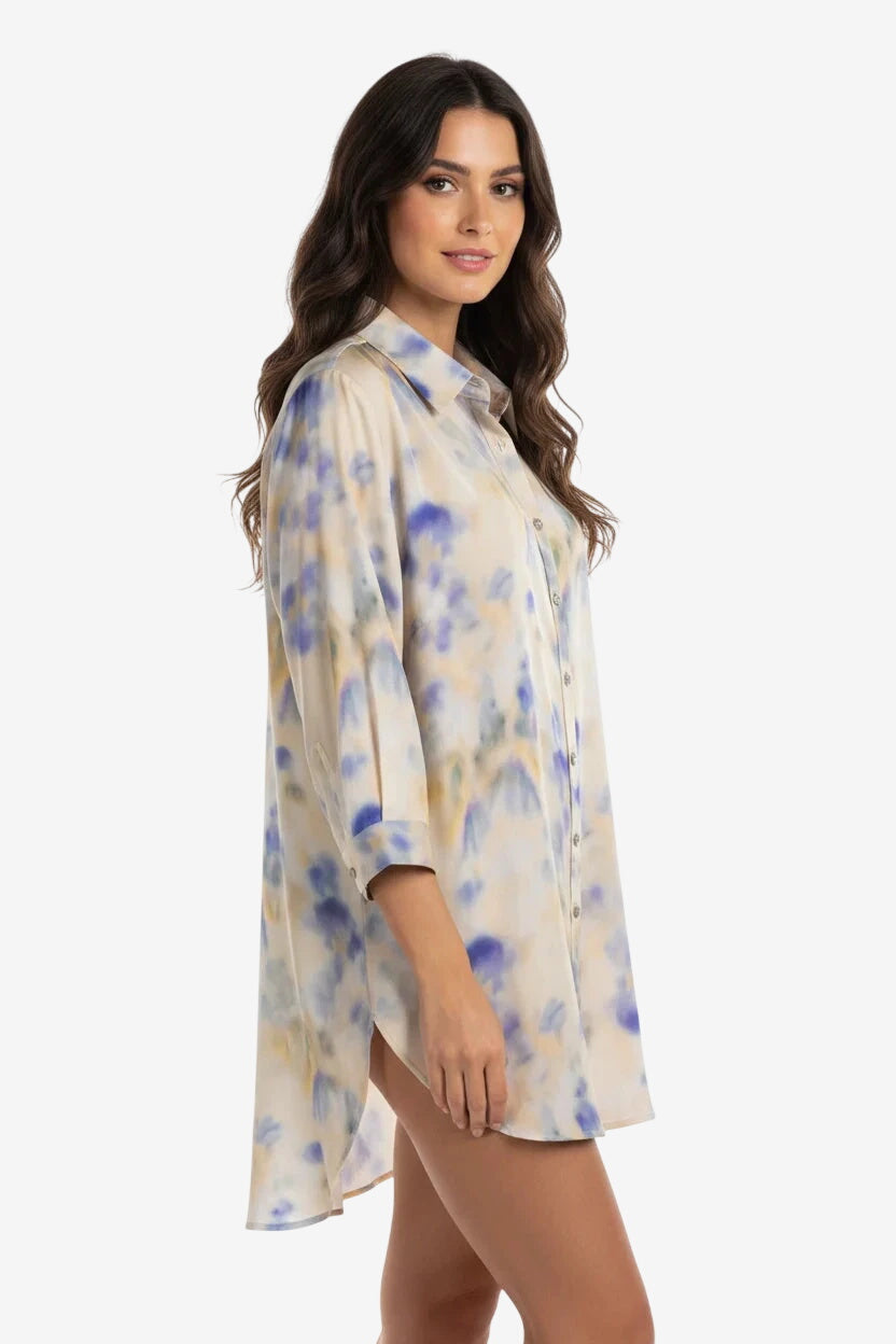 Camicia Corta Fantasia Avorio – Otro Amor