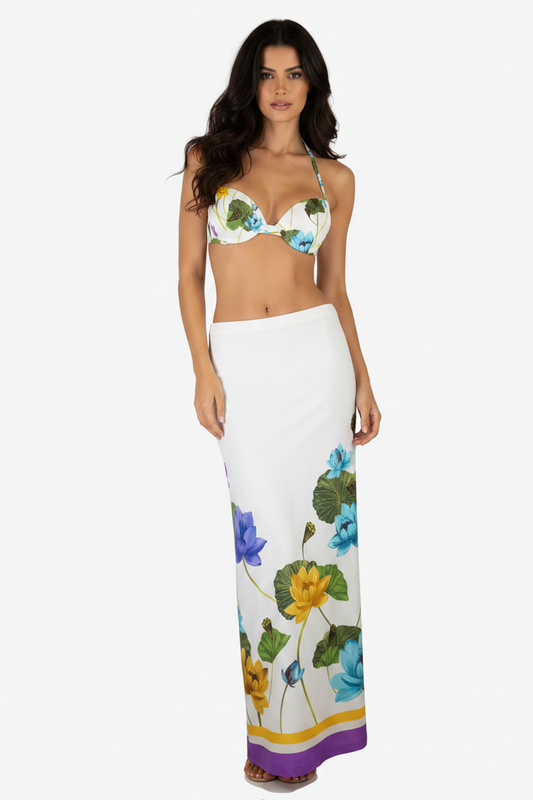 La Gonna Avorio con Fiori di Loto – Raffaela D’Angelo