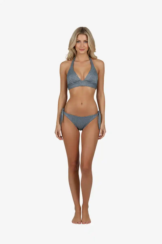 Frontale - Bikini Bralette Blu Lurex