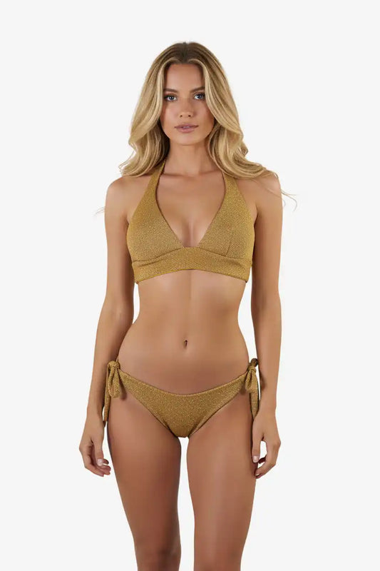 Frontale v2 - Bikini Bralette Oro Lurex