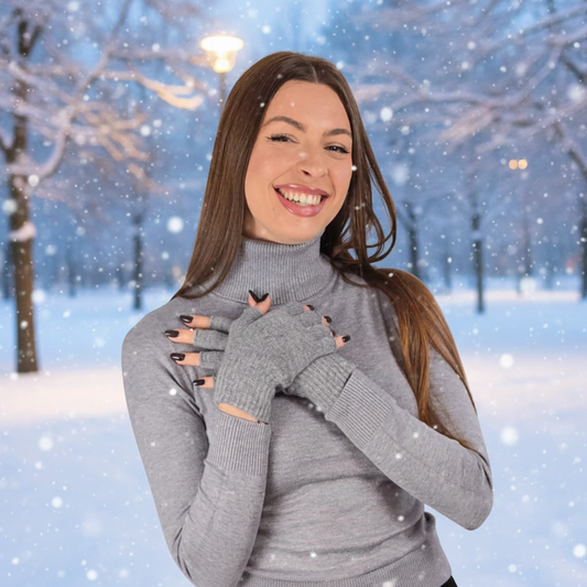 Guanti Grigio Neve