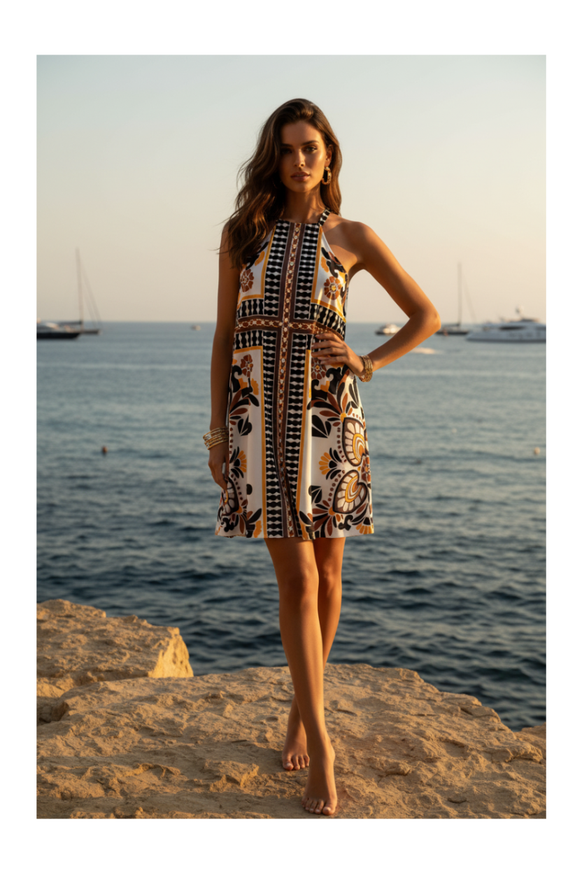 Halter Dress Capri