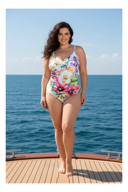 Intero floreale acquarello anelli - Yacht