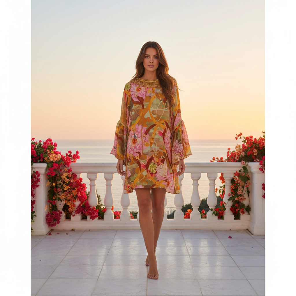 Kaftan Floreale Terrazza