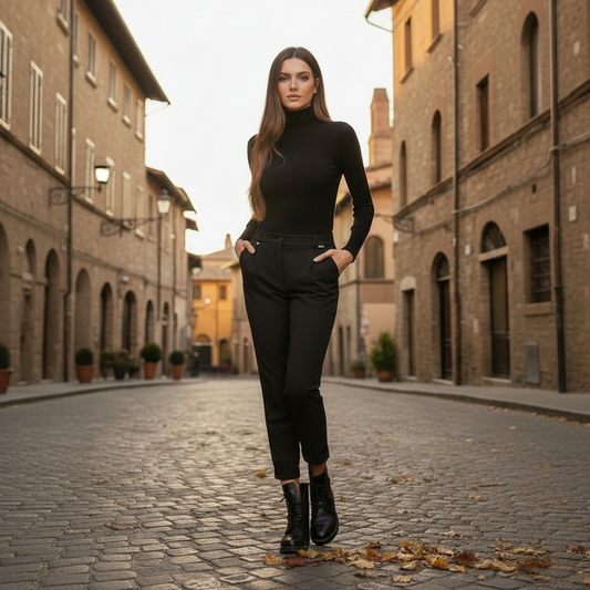 Pantalone Nero Spazio