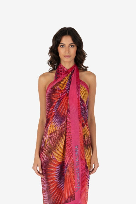 Pareo Chiffon Stampa Ventagli – Vacanze Italiane