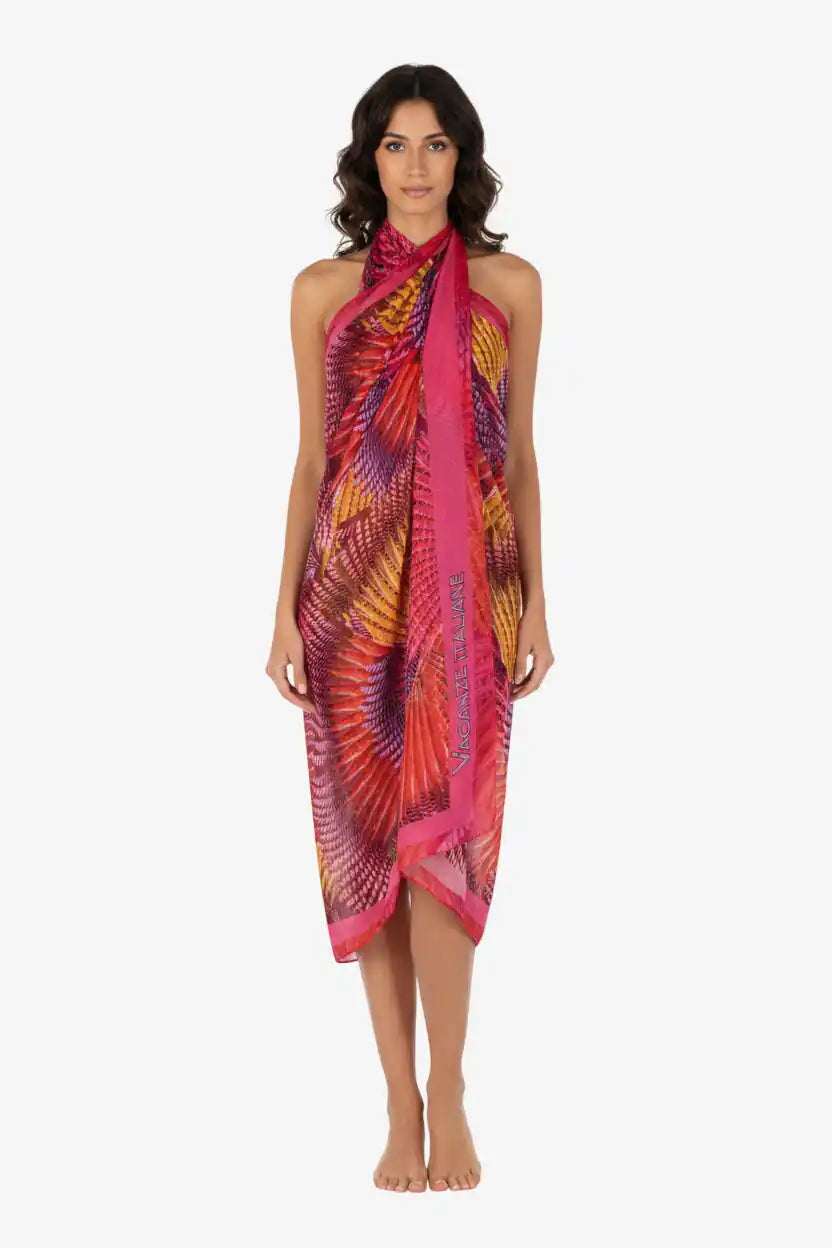 Pareo Chiffon Stampa Ventagli – Vacanze Italiane