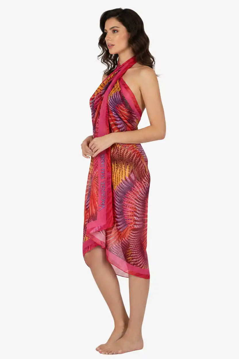 Pareo Chiffon Stampa Ventagli – Vacanze Italiane