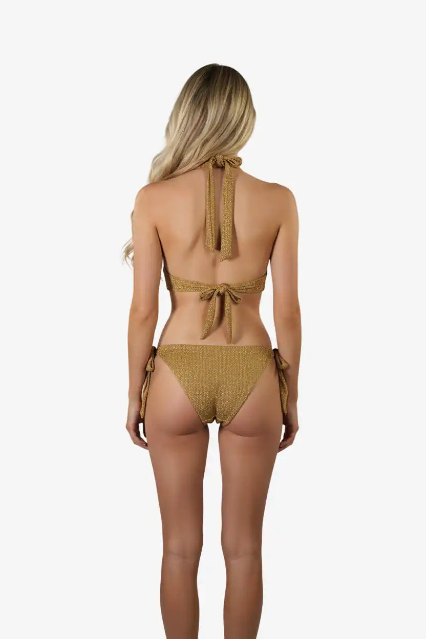 Posteriore - Bikini Bralette Oro Lurex