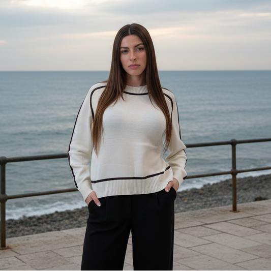 Pullover Panna Nero