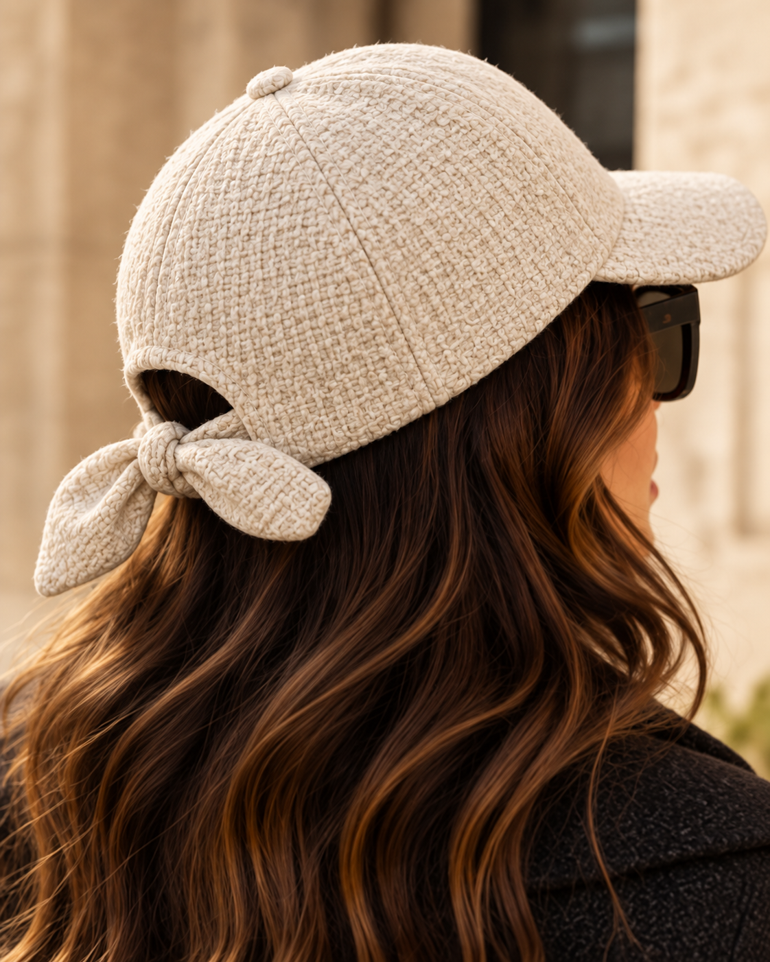Cappello con Visiera Panna Selmark