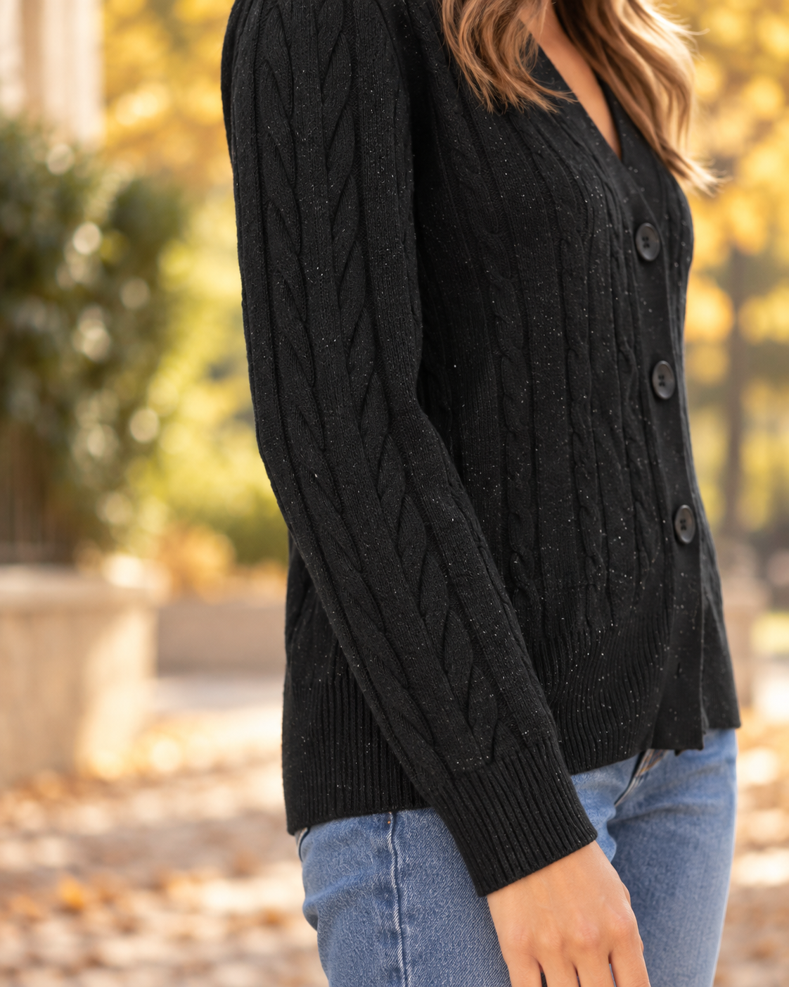 Cardigan Nero Iconique